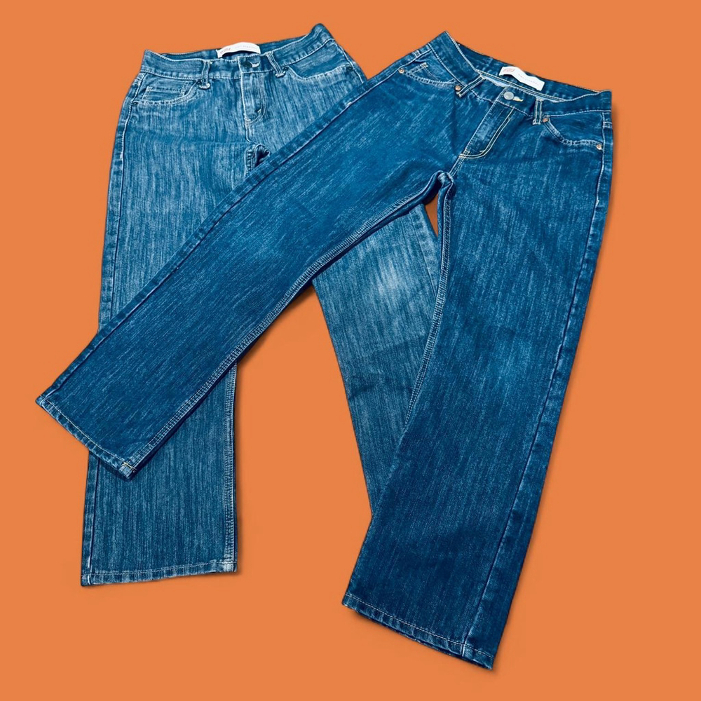 2 x Levi's 514 Straight Leg Blue Jeans Bundle Lot 14 / 27x27